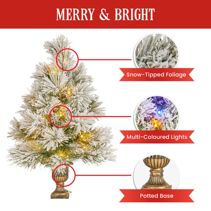 Christabelle 61cm Majestic Snow Tabletop Prelit Christmas Tree V240-112_OPMS2P
