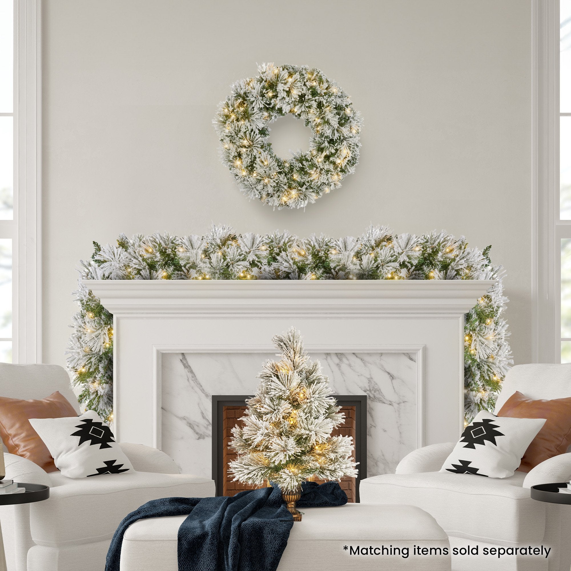Christabelle 61cm Majestic Snow Tabletop Prelit Christmas Tree V240-112_OPMS2P