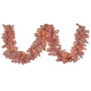 Christabelle 274cm Pretty In Pink Christmas Garland With Led Lights V240-112_OPP274