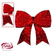 Christabelle Christmas Display Bow 91cm with LED and Twinkle Lights 5 Functions Christmas Festive Decorations V240-112_SB403