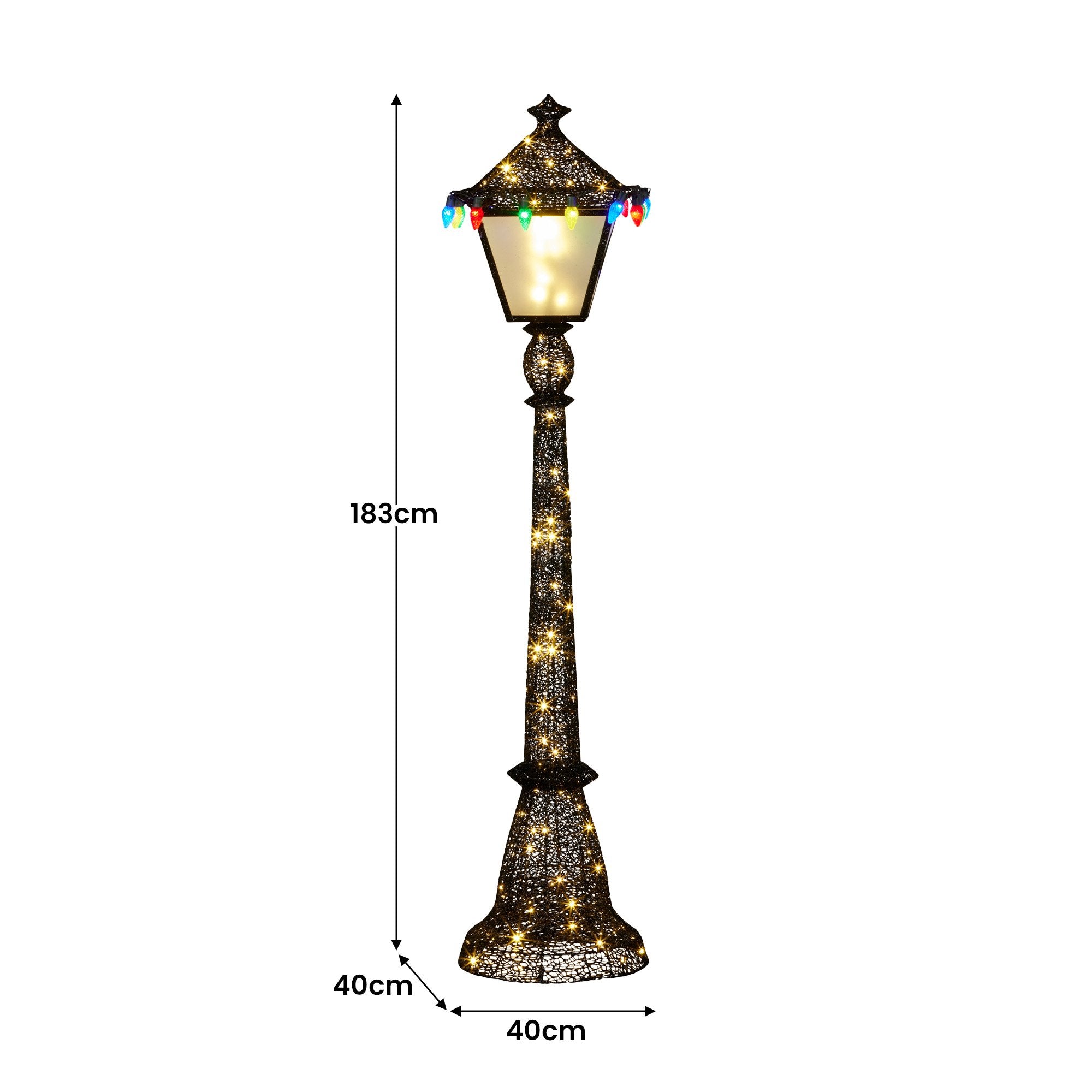 Christabelle Christmas Lamp Post Display 183cm With Lights V240-112_SB410