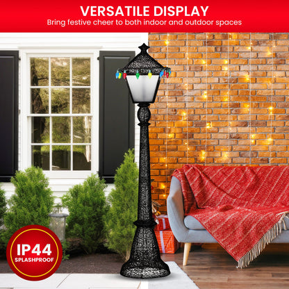 Christabelle Christmas Lamp Post Display 183cm With Lights V240-112_SB410