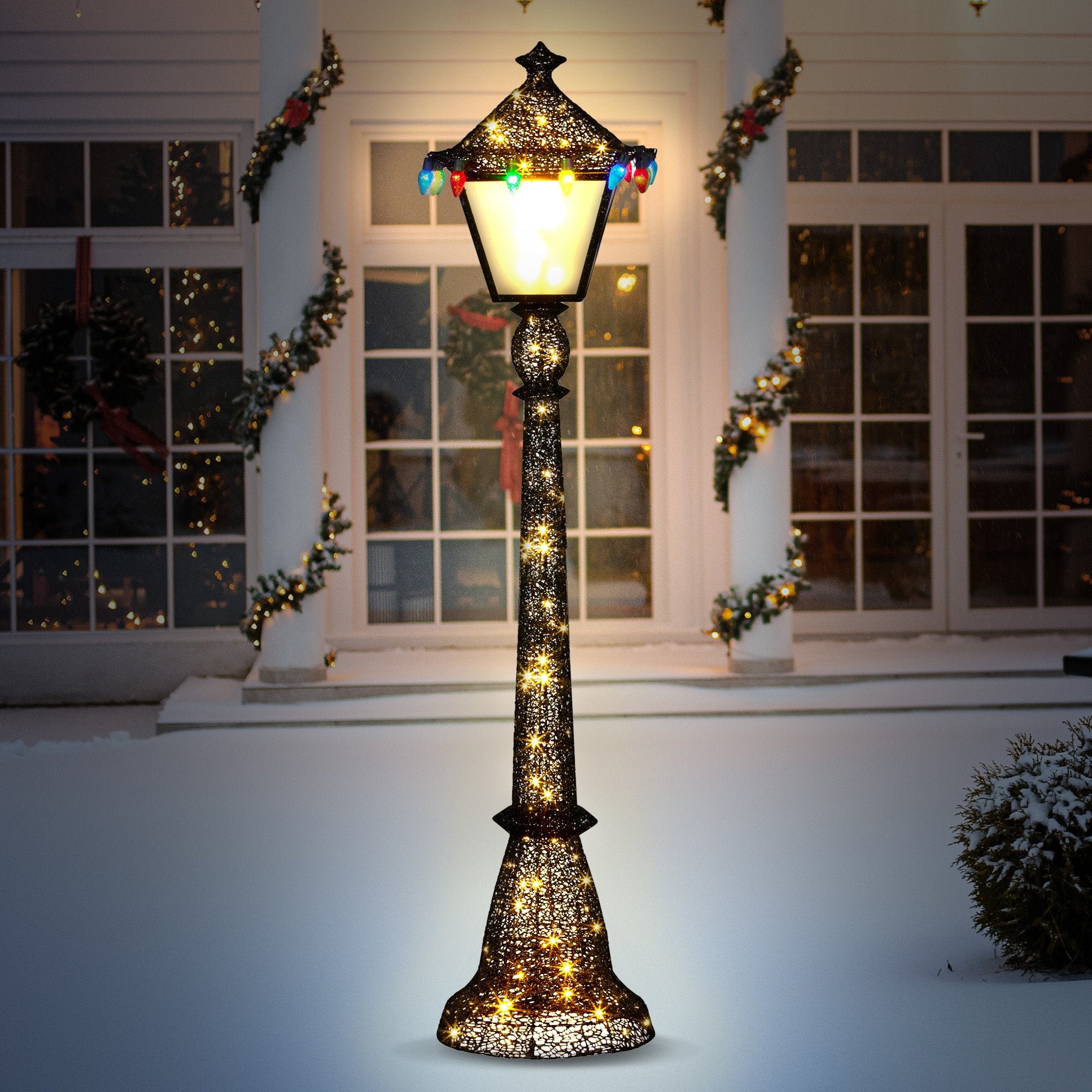 Christabelle Christmas Lamp Post Display 183cm With Lights V240-112_SB410