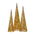 Christabelle 3pc Christmas Tree Indoor Outdoor Display Decoration LED Lights Front Yard Lawn Statue Ornament V240-112_SB500