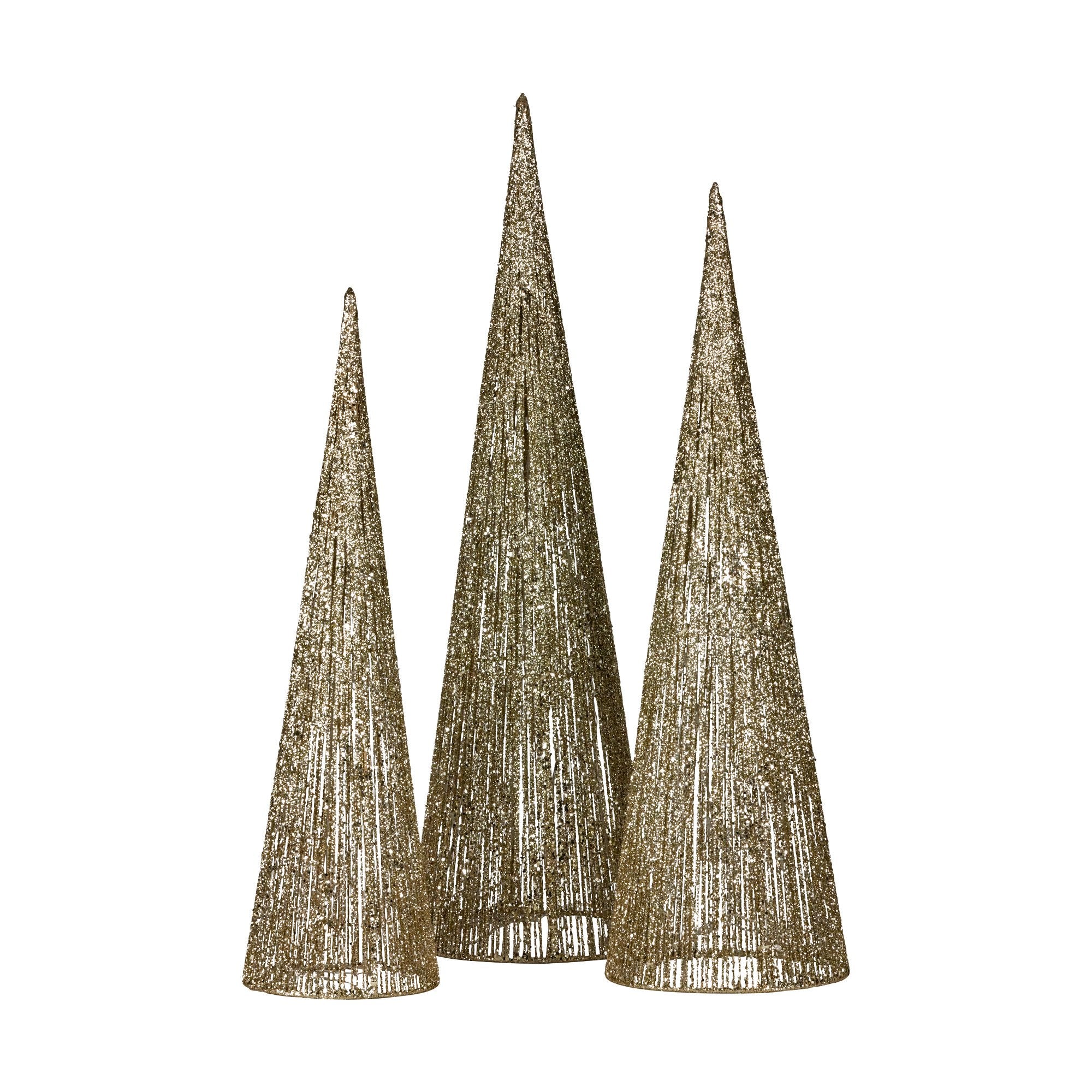 Christabelle 3pc Christmas Tree Indoor Outdoor Display Decoration LED Lights Front Yard Lawn Statue Ornament V240-112_SB500