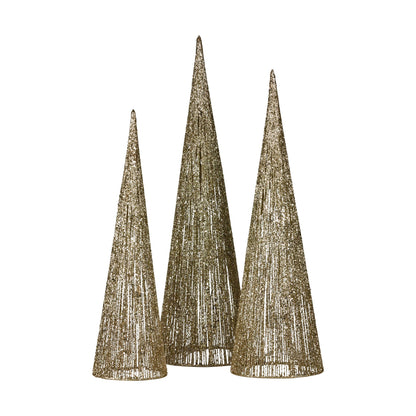 Christabelle 3pc Christmas Tree Indoor Outdoor Display Decoration LED Lights Front Yard Lawn Statue Ornament V240-112_SB500