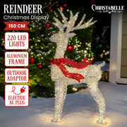 Christabelle Large 1.5m Christmas Reindeer Outdoor Indoor Light-Up Display Decoration Lawn Statue LED Lights V240-112_SB505