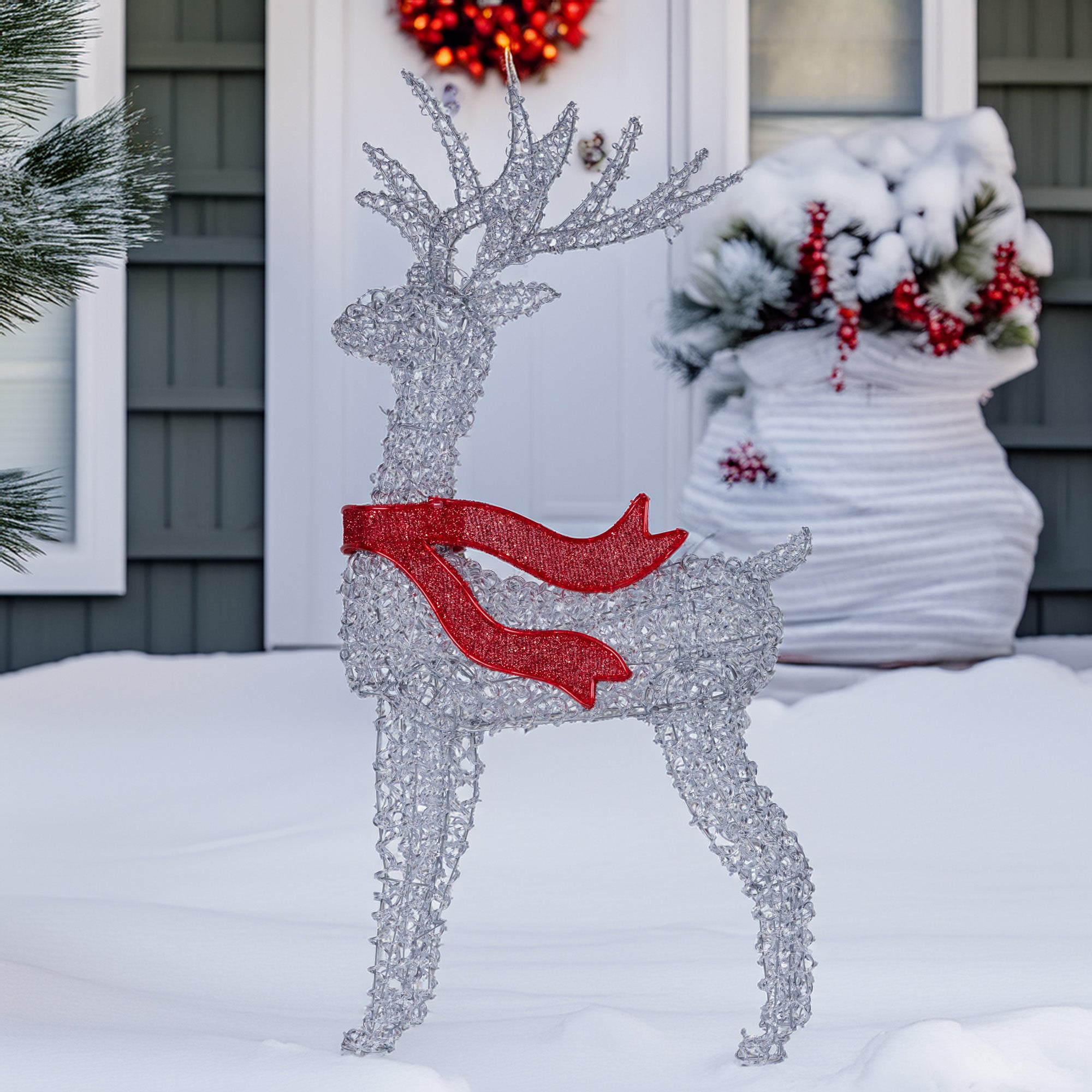 Christabelle Large 1.5m Christmas Reindeer Outdoor Indoor Light-Up Display Decoration Lawn Statue LED Lights V240-112_SB505