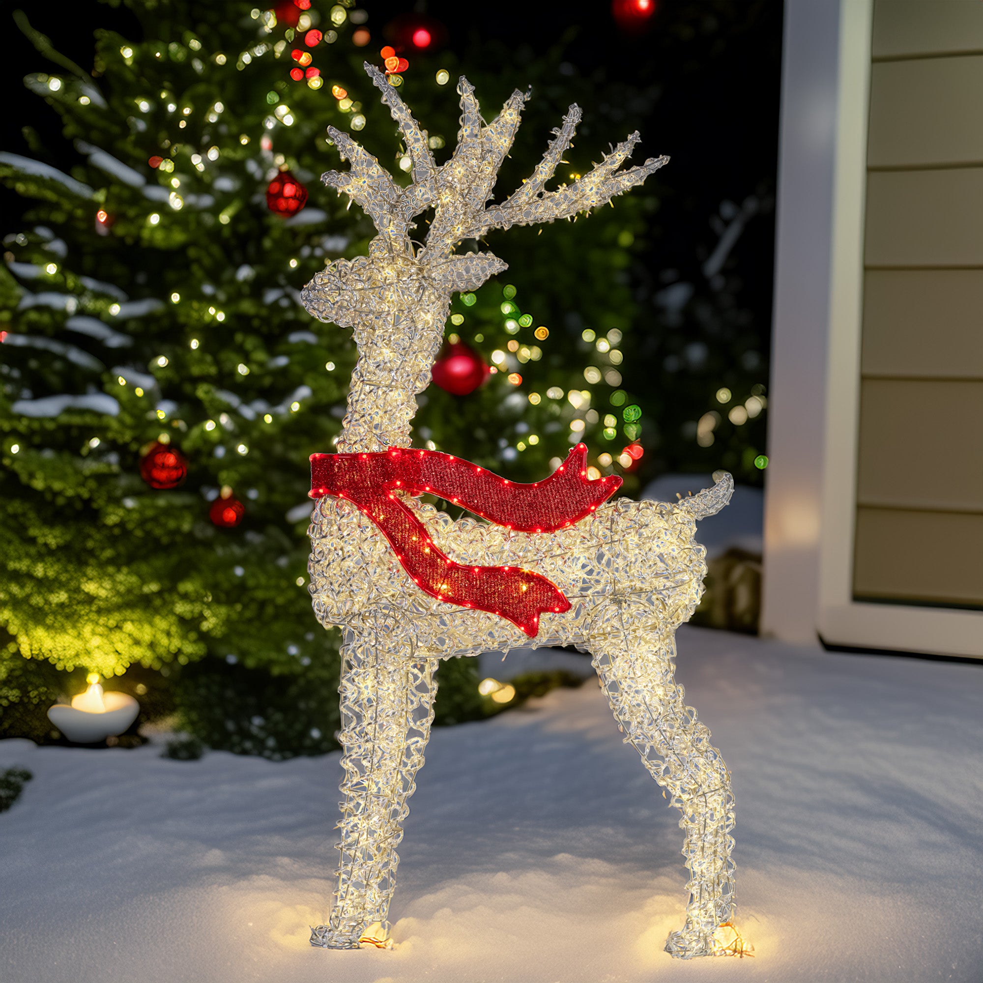 Christabelle Large 1.5m Christmas Reindeer Outdoor Indoor Light-Up Display Decoration Lawn Statue LED Lights V240-112_SB505