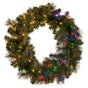 Christabelle 1.22m Split 2pc Christmas Wreath with LED Lights Pine Dual Front Doors Decoration Ornament V240-112_SENGG122S