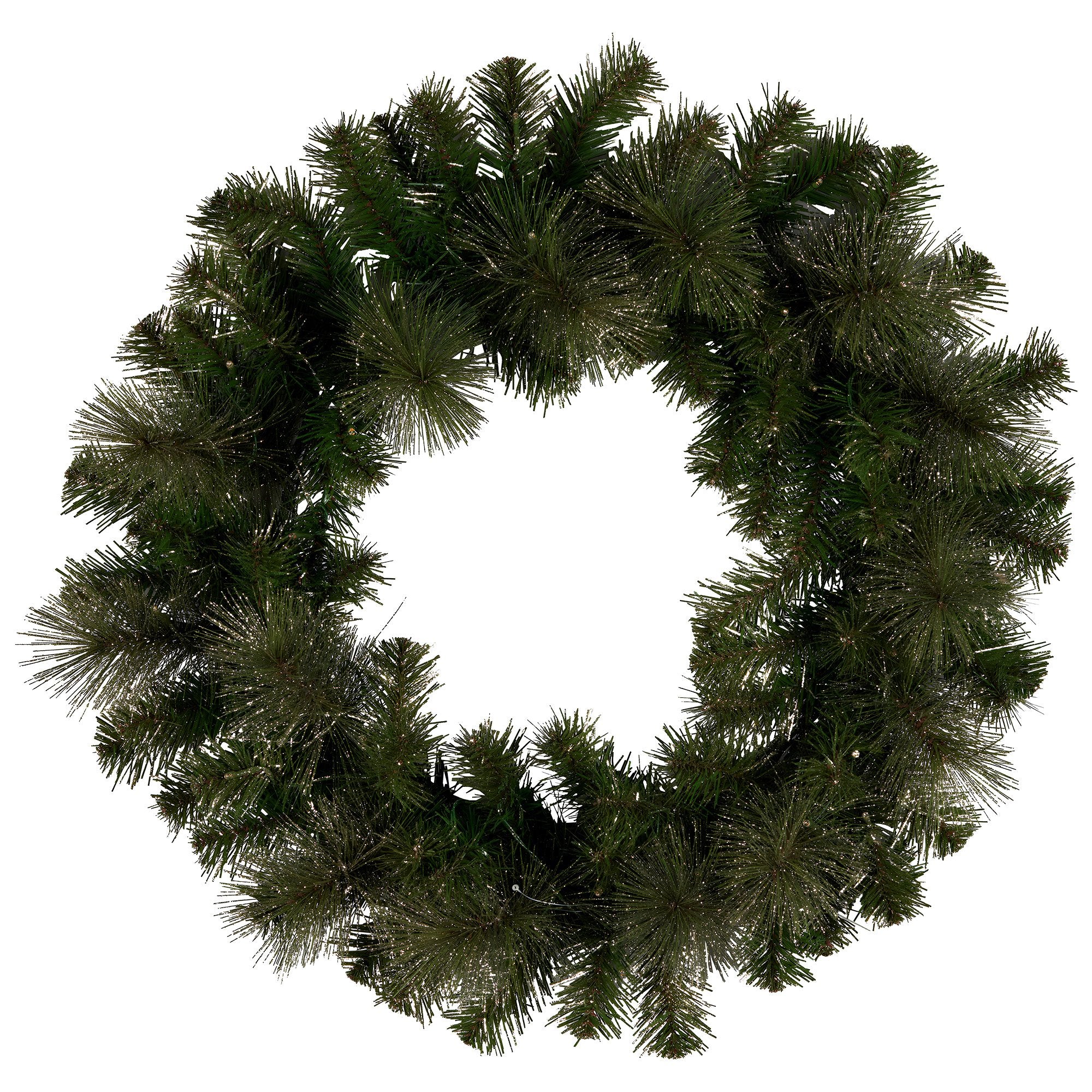 Christabelle 61cm Christmas Wreath with LED Lights Glittery Gold Pine re-Lit Front Door Decoration Ornament V240-112_SENGG61