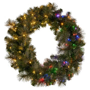 Christabelle 76cm Split Christmas Wreath with LED Lights for Double Front Doors Decoration V240-112_SENGG76S