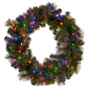 Christabelle 76cm Split Christmas Wreath with LED Lights for Double Front Doors Decoration V240-112_SENGG76S