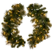 Christabelle 76cm Split Christmas Wreath with LED Lights for Double Front Doors Decoration V240-112_SENGG76S