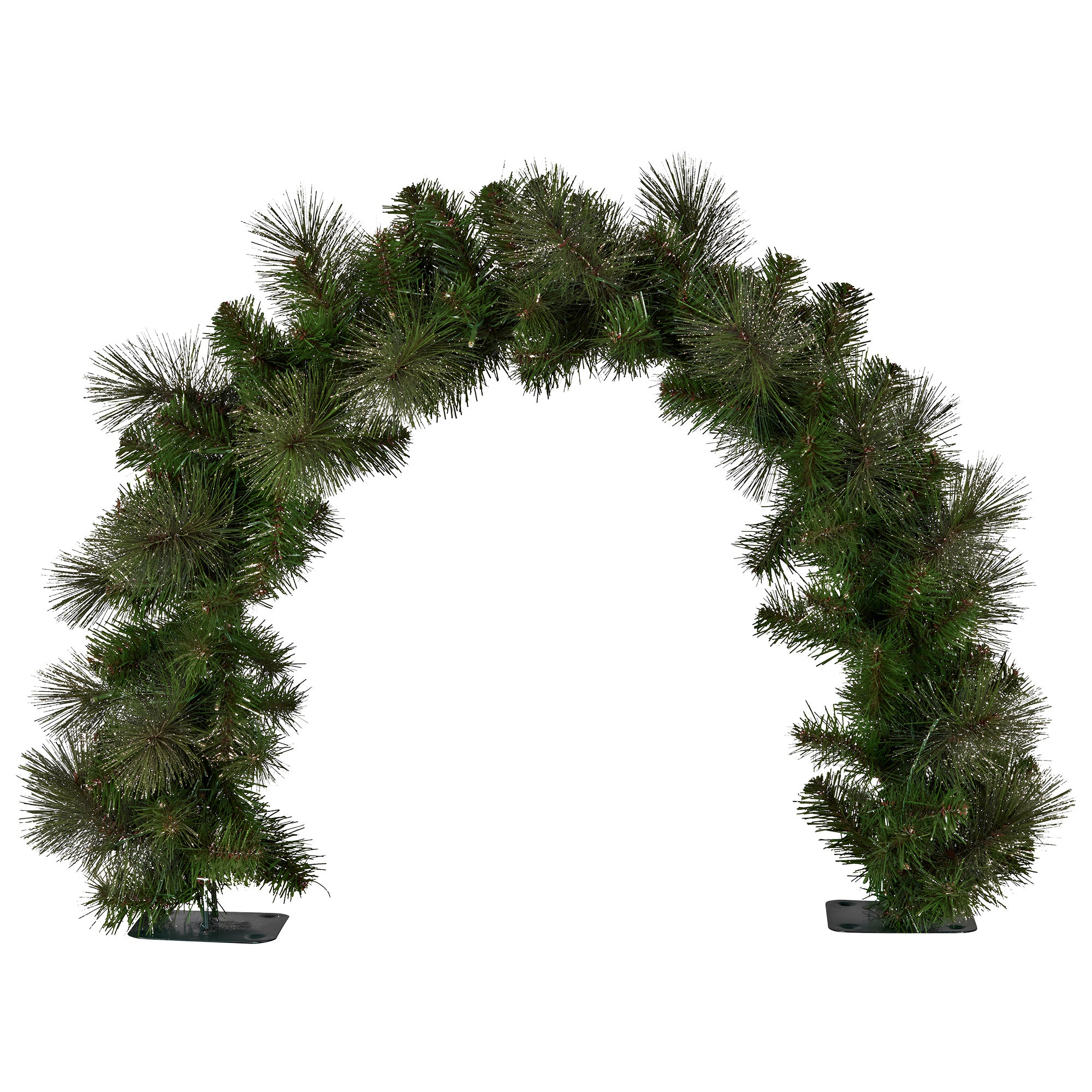 Christabelle 60cm Tabletop Christmas Archway Garland with LED Lights Gold Mantle Decoration Ornament V240-112_SENGGTA