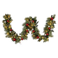 Christabelle 2.7m Christmas Garland with LED Lights and Baubles Mantle Decoration Ornament V240-112_SENJB274