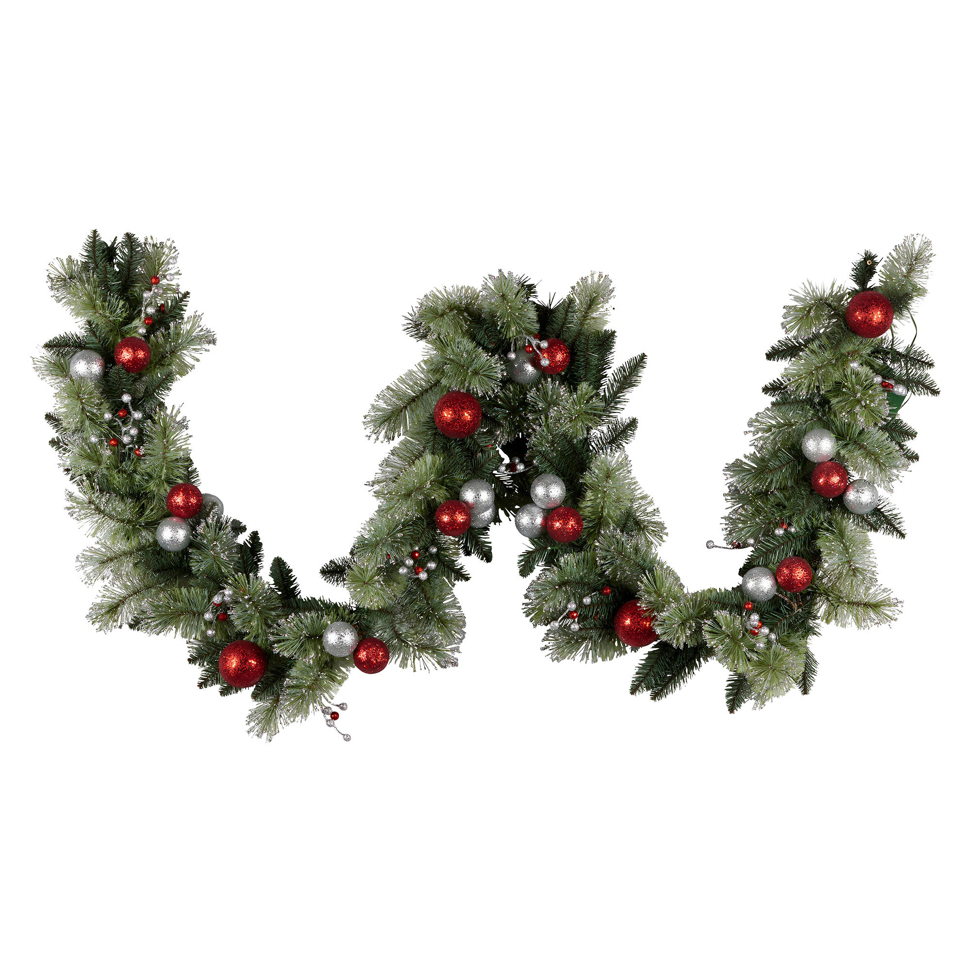 Christabelle 2.7m Christmas Garland with LED Lights and Baubles Mantle Decoration Ornament V240-112_SENJB274