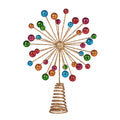 Christabelle Christmas Tree Topper Glittery Baubles Gold Decoration Ornaments V240-112_SHD1044