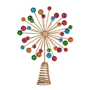 Christabelle Christmas Tree Topper Glittery Baubles Gold Decoration Ornaments V240-112_SHD1044