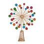 Christabelle Christmas Tree Topper Glittery Baubles Gold Decoration Ornaments V240-112_SHD1044