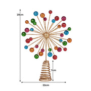 Christabelle Christmas Tree Topper Glittery Baubles Gold Decoration Ornaments V240-112_SHD1044