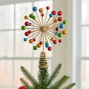 Christabelle Christmas Tree Topper Glittery Baubles Gold Decoration Ornaments V240-112_SHD1044