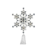 Christabelle Snowflake Christmas Tree Topper Beaded Decoration Ornament Xmas V240-112_SHD706