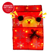 Christabelle Animated Santa Gift Box Led Christmas Tree Decoration Xmas Ornament V240-112_SHE100