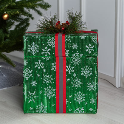 Christabelle Animated Elf Gift Box Led Lights Christmas Tree Decoration Ornament V240-112_SHE101