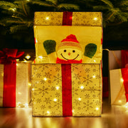 Christabelle Animated Snowman Gift Box Led Christmas Tree Decoration Ornaments V240-112_SHE102