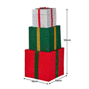 Christabelle 122cm Animated Present Stack Santa Led Lights Christmas Tree Decor V240-112_SHE103