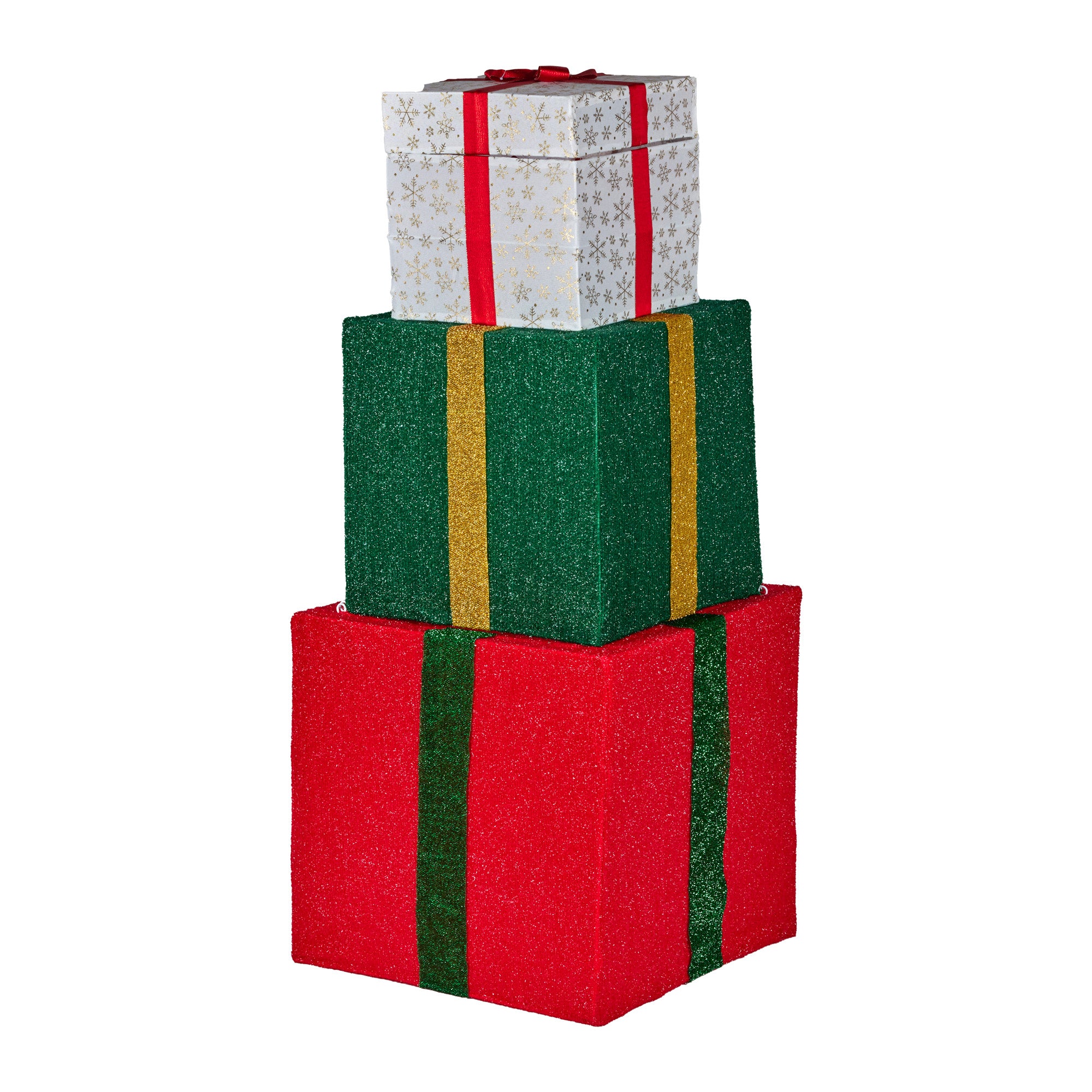 Christabelle 122cm Animated Present Stack Santa Led Lights Christmas Tree Decor V240-112_SHE103