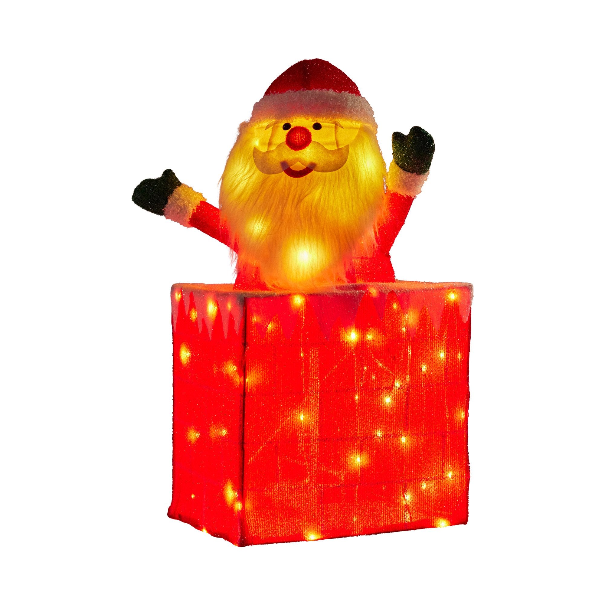 Christabelle 76cm Animated Santa In Chimney Christmas Tree Led Lights Ornament V240-112_SHE104