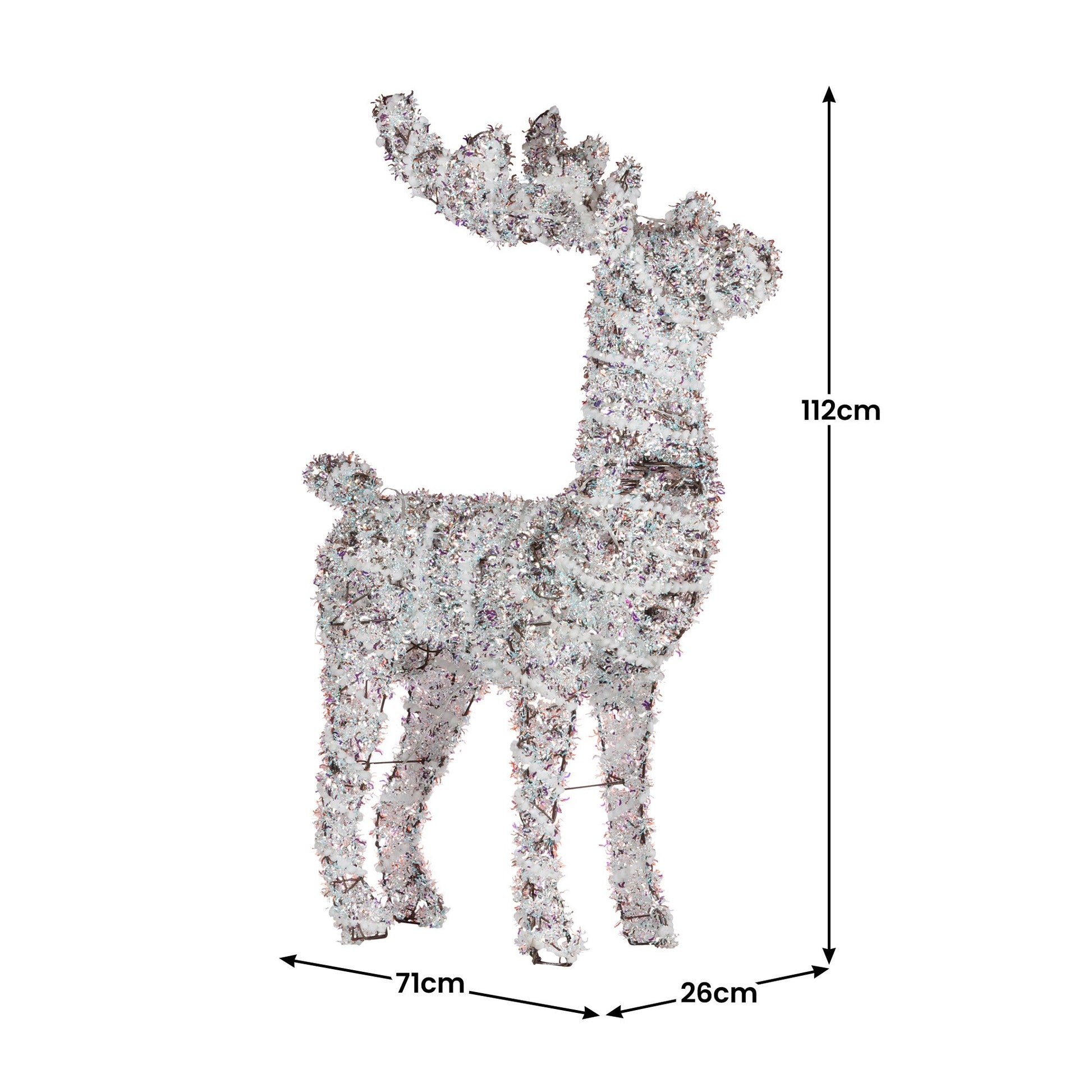 Christabelle 112cm Animated Reindeer Christmas LED Lights Indoor Outdoor Yard Statue Decoration V240-112_SHE106