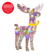 Christabelle 112cm Animated Reindeer Christmas LED Lights Indoor Outdoor Yard Statue Decoration V240-112_SHE106