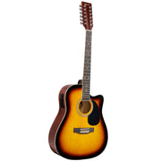 Karrera Acoustic Guitar 12-String with EQ - Sunburst V240-12S-EQ-SB