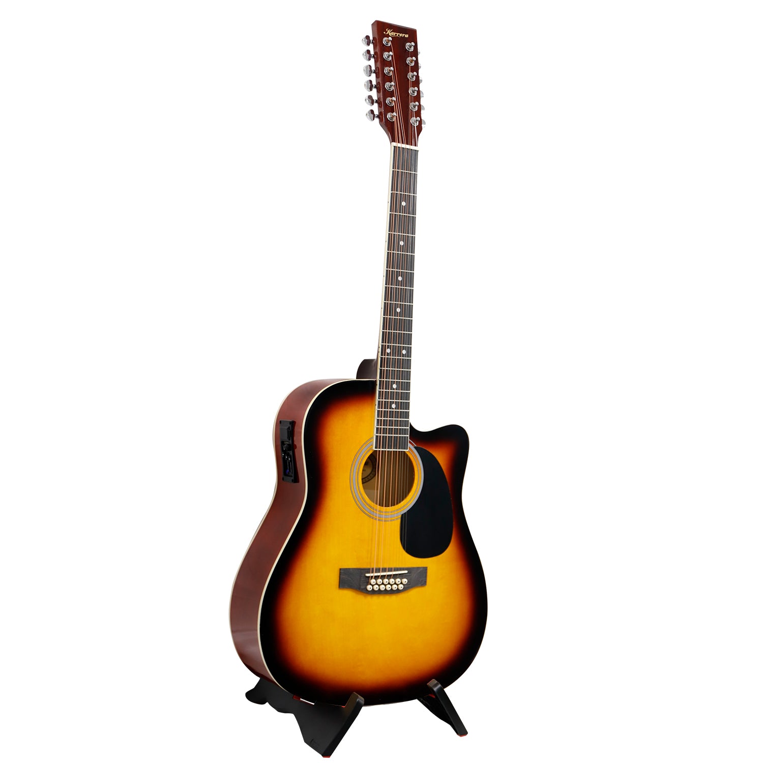 Karrera Acoustic Guitar 12-String with EQ - Sunburst V240-12S-EQ-SB