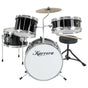 Karrera Children's 4pc Drum Kit - Black V240-4PC-DRUM-BLK
