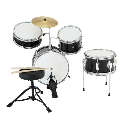 Karrera Children's 4pc Drum Kit - Black V240-4PC-DRUM-BLK