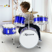 Karrera Children's 4pc Drum Kit - Blue V240-4PC-DRUM-BU