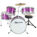 Karrera Childrens 4pc Drum Kit - Purple V240-4PC-DRUM-PU