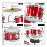 Karrera Children's 4pc Drum Kit - Red V240-4PC-DRUM-RD