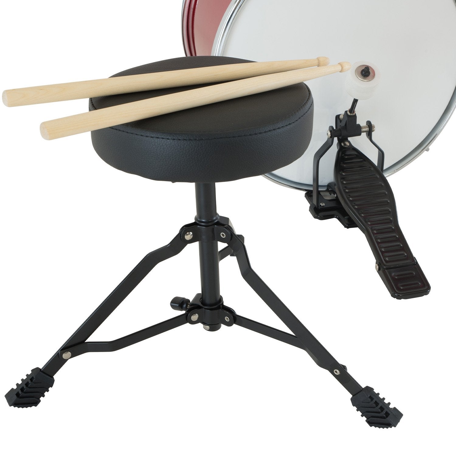 Karrera Children's 4pc Drum Kit - Red V240-4PC-DRUM-RD