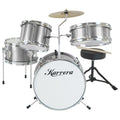 Karrera Childrens 4pc Drum Kit - Silver V240-4PC-DRUM-SL