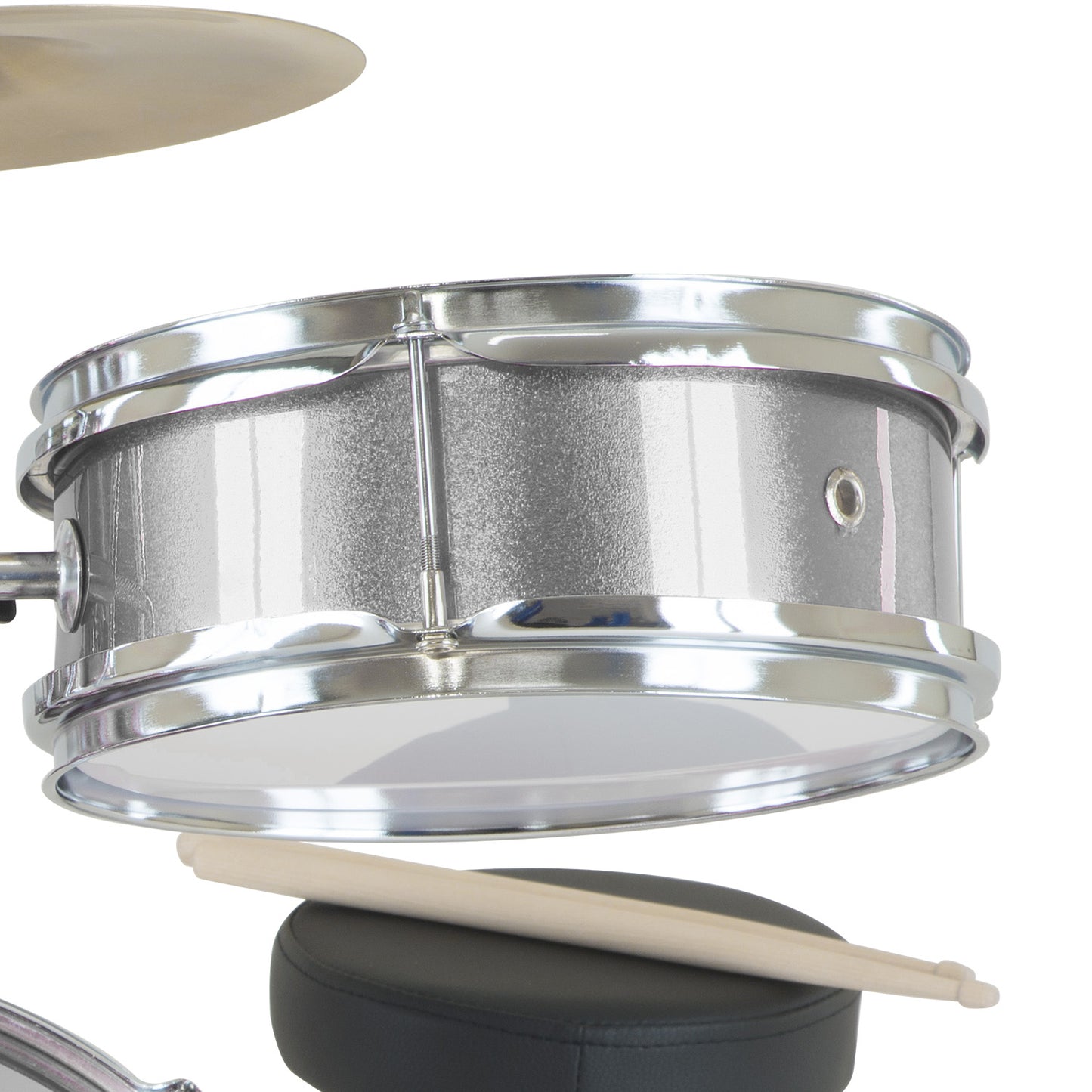Karrera Childrens 4pc Drum Kit - Silver V240-4PC-DRUM-SL