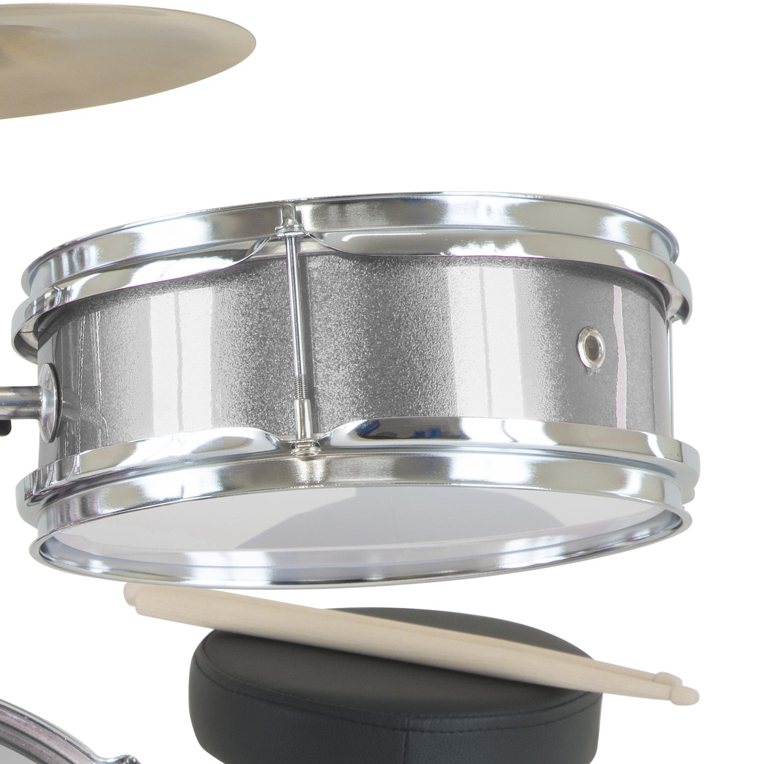 Karrera Childrens 4pc Drum Kit - Silver V240-4PC-DRUM-SL
