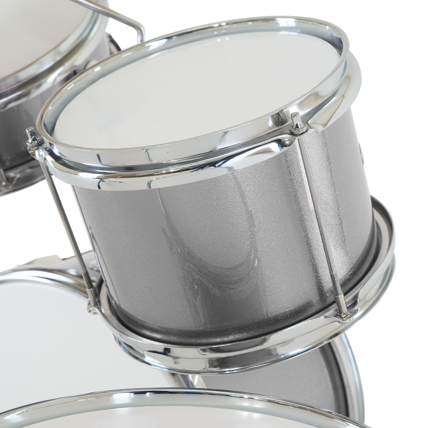Karrera Childrens 4pc Drum Kit - Silver V240-4PC-DRUM-SL
