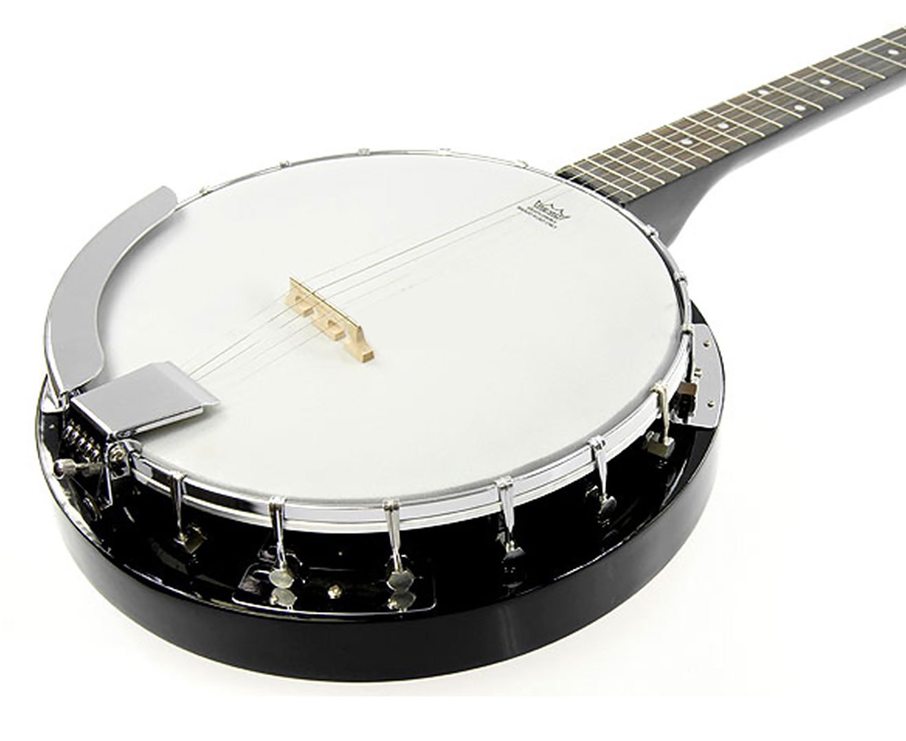 Karrera 5 String Resonator Banjo - Black V240-5S-BANJO-BLK