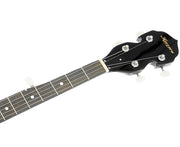 Karrera 5 String Resonator Banjo - Black V240-5S-BANJO-BLK