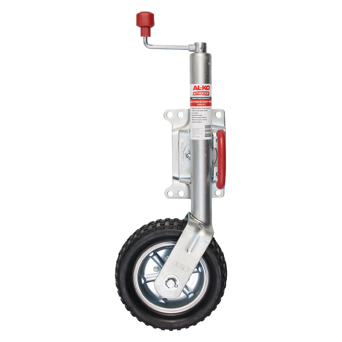 Alko 10-inch 623660XP3 Heavy-Duty Solid Tyre Jockey Wheel V240-623660XP3